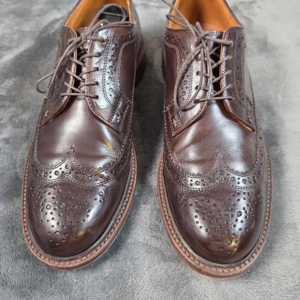 J Crew Ludlow Wing Tip Dress Shoes Brown Mens 7.5 D 09494 - Picture 4 of 12